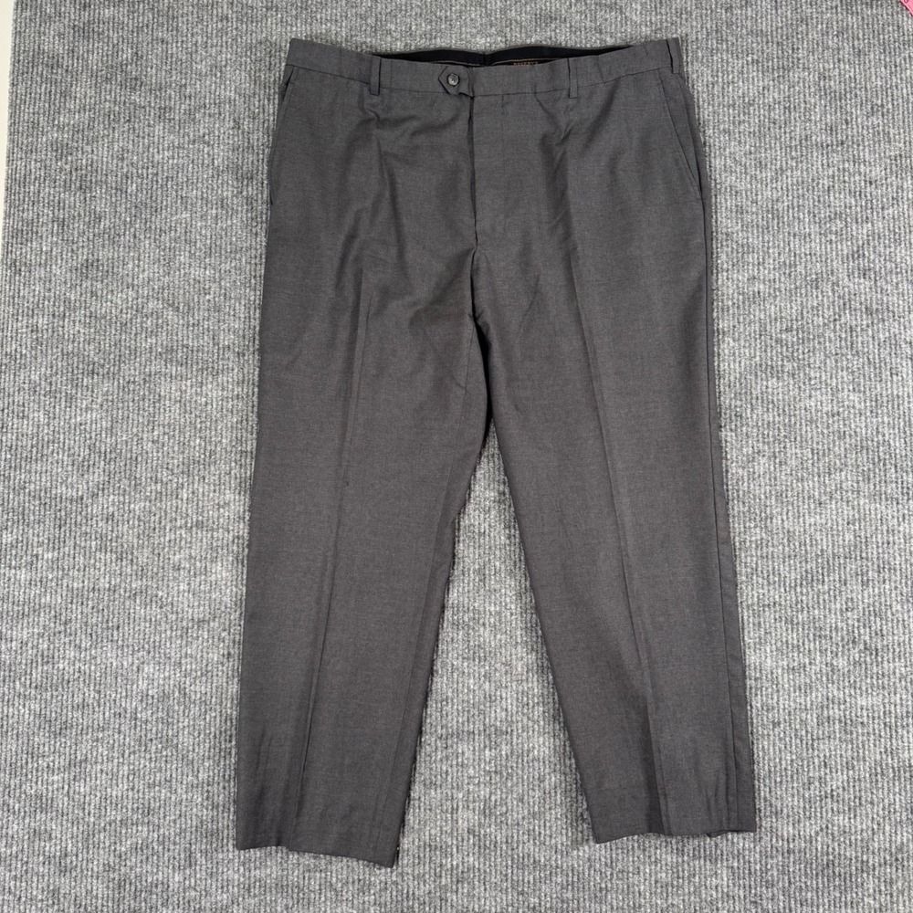 Jos‎ A Bank Reserve Reda Pants 40x30 Gray Super 130s Wool Tailored Fit Dress